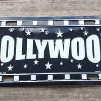 Targa metallica vintage U.S. Hollywood