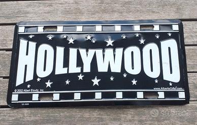 Targa metallica vintage U.S. Hollywood