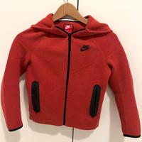 Felpa rossa Nike tech originale taglia M bambino