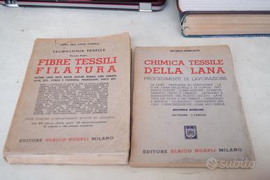 libri vintage sul tessile
