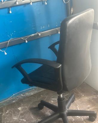 Sedia pelle con usata