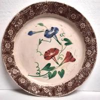 MONDOVI' antico grande piatto prima/metà XIX ceram