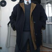 Giaccone Double Face Blu beige Lana Vintage Fay L