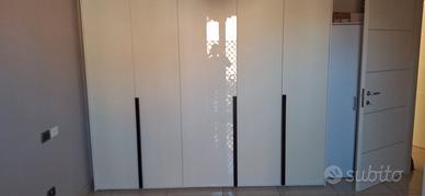 Amadio Siltre 5 ante con cassetti bianco lucido