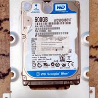 Hard Disk Interno 500 GB SATA 2,5" Western Digital