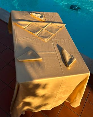 Tovaglie raso giallo