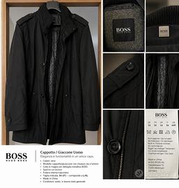 BOSS HUGO BOSS – Giaccone uomo nero – Taglia 54