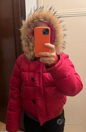 Piumino fucsia donna