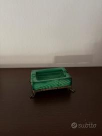 Posacenere in malachite art decó anni ‘30