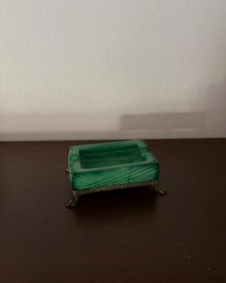 Posacenere in malachite art decó anni ‘30