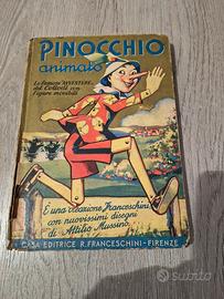 pinocchio animato - libro  prima edizione 1943