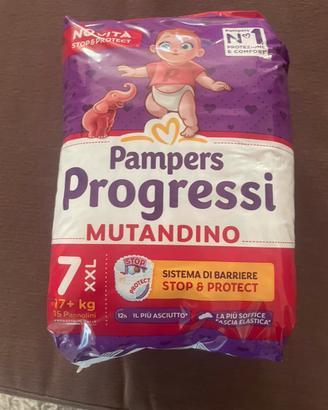 Pannolini mutandino Pampers progressi taglia 17+kg