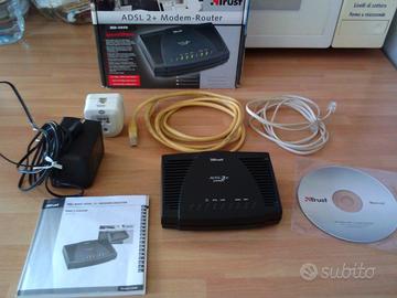 Modem -Router ADSL 2+ TRUST MD-4050 + spinotto ads