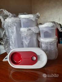 TUPPERWARE 6 ovali contenitori dispensa  + omaggio