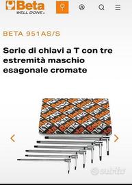 Serie Chiavi a T Maschio Esagonale Beta 951AS/S
