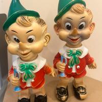Nr. 2 Pinocchi Ledra plastic 1960 made in Italy