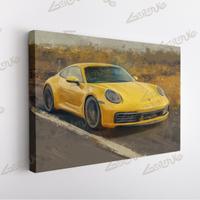 Porsche 911 Quadro su Tela dipinto in Digitale