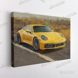 Porsche 911 Quadro su Tela dipinto in Digitale