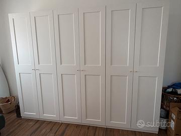 Armadio IKEA PAX 3 metri –  6 ante bianco