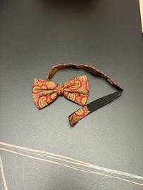 Papillon Seta Sir Wilson Torino Paisley Rosso