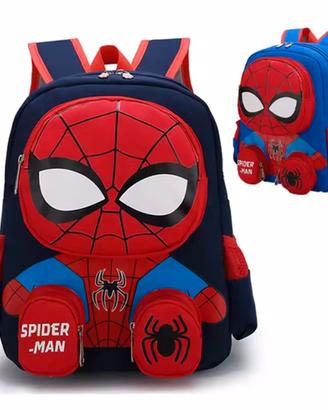 Zaino scuola Materna Spiderman 3D  33x26x11cm