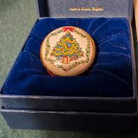 scatola nataliziain porcellana HALCYON DAY ENAMELS