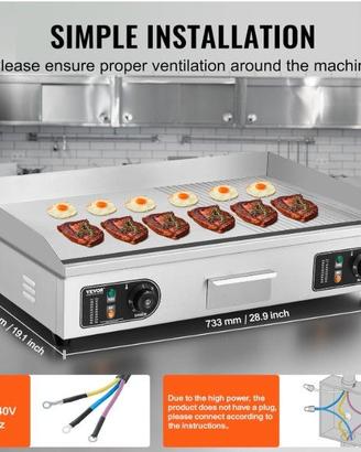 Piastra elettrica professionale VEVOR 73X47
