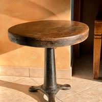 Singer base con piano in legno,tavolino rotondo
