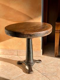 Singer base con piano in legno,tavolino rotondo