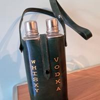 fiaschetta doppia whisky vodka vintage 