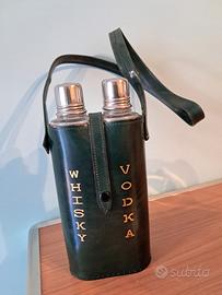 fiaschetta doppia whisky vodka vintage 