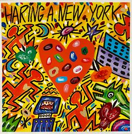 Bruno Donzelli - Haring a New York - Serigrafia