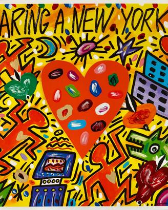 Bruno Donzelli - Haring a New York - Serigrafia