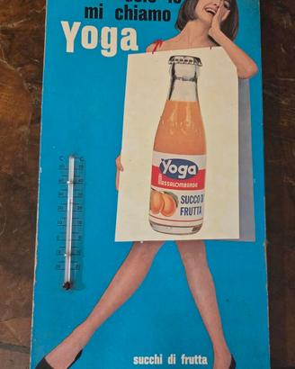 Pubblicità con termometro Yoga 1961
