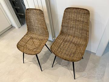 6 Sedie rattan cave home