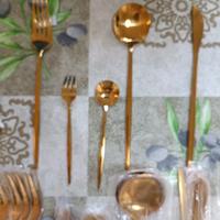 Nuove set di posate 30 pezzi per 6 persone oro