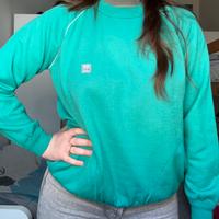 Felpa verde acqua Vintage