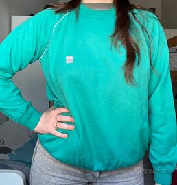 Felpa verde acqua Vintage