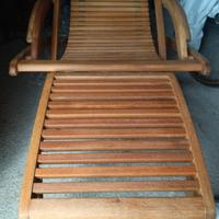 sedia sdraio giardino,in legno 