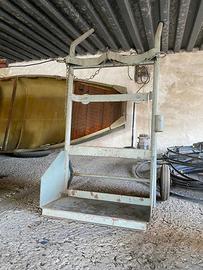 Carrello porta bombole di acetilene