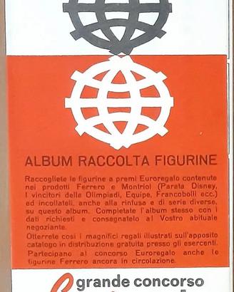 Album FERRERO MONTRIOL anni 60 per figurine vuoto
