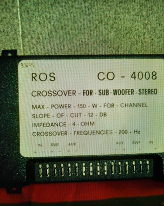 Crossover passivo ROS CO-4008
