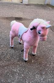 cavallo cavalcabile in peluche 