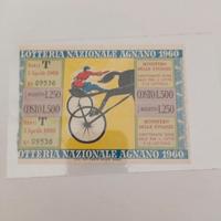 biglietto lotteria nazionale di Agnano 1960