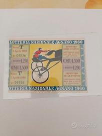 biglietto lotteria nazionale di Agnano 1960
