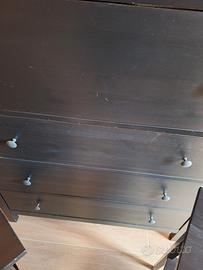 cassettiera e 2 comodini ikea