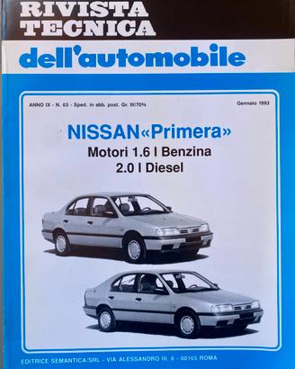 Rivista Tecnica Nissan Primera 1.6 - 2.0 (1993)