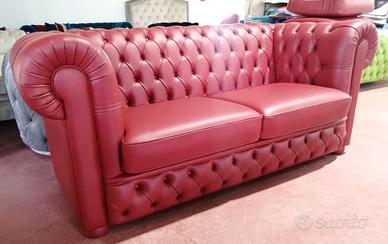 Chesterfield 2 posti max in pelle