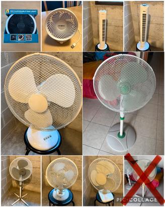 Lotto 9 ventilatori funzionati (nuovi e usati)