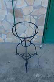 Portavaso , portacatino in ferro battuto h.71cm